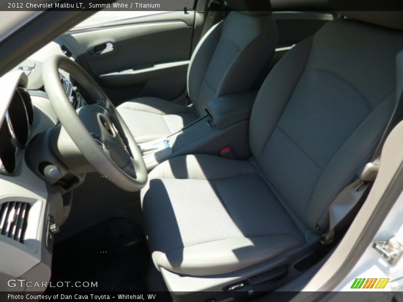 Summit White / Titanium 2012 Chevrolet Malibu LT