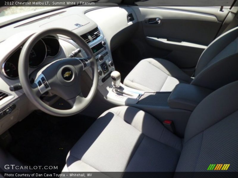 Summit White / Titanium 2012 Chevrolet Malibu LT