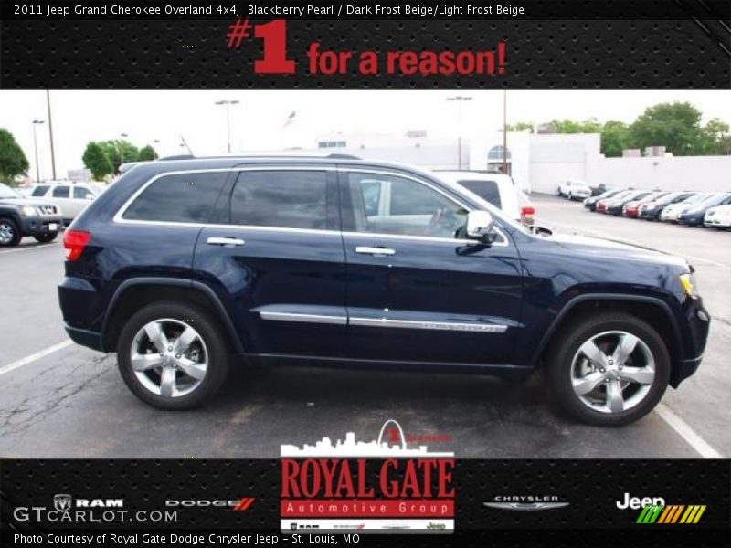 Blackberry Pearl / Dark Frost Beige/Light Frost Beige 2011 Jeep Grand Cherokee Overland 4x4