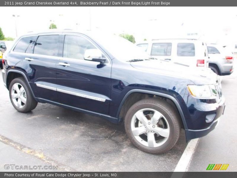 Blackberry Pearl / Dark Frost Beige/Light Frost Beige 2011 Jeep Grand Cherokee Overland 4x4