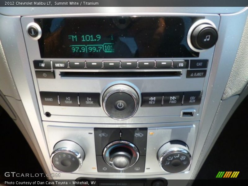 Summit White / Titanium 2012 Chevrolet Malibu LT