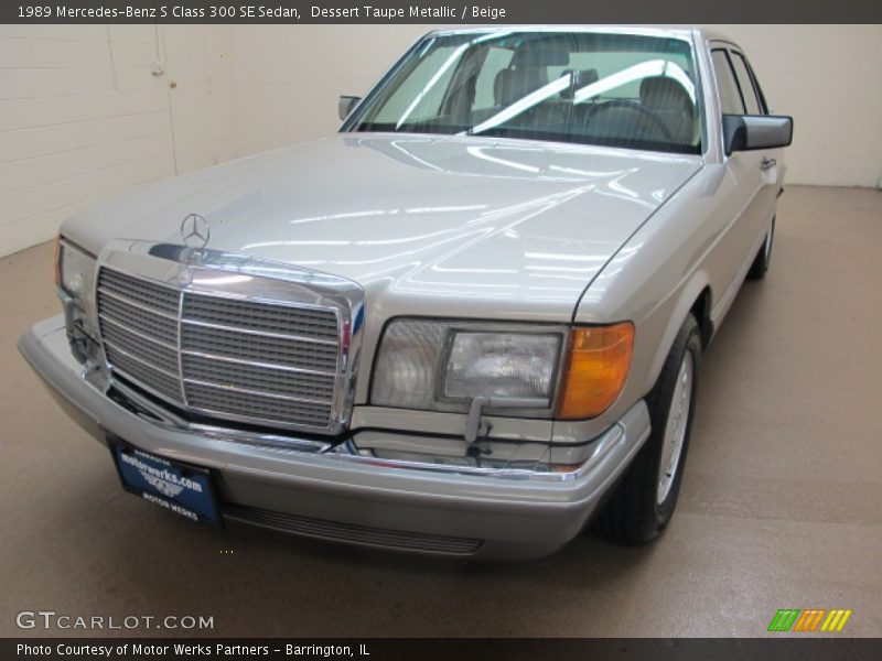 Dessert Taupe Metallic / Beige 1989 Mercedes-Benz S Class 300 SE Sedan