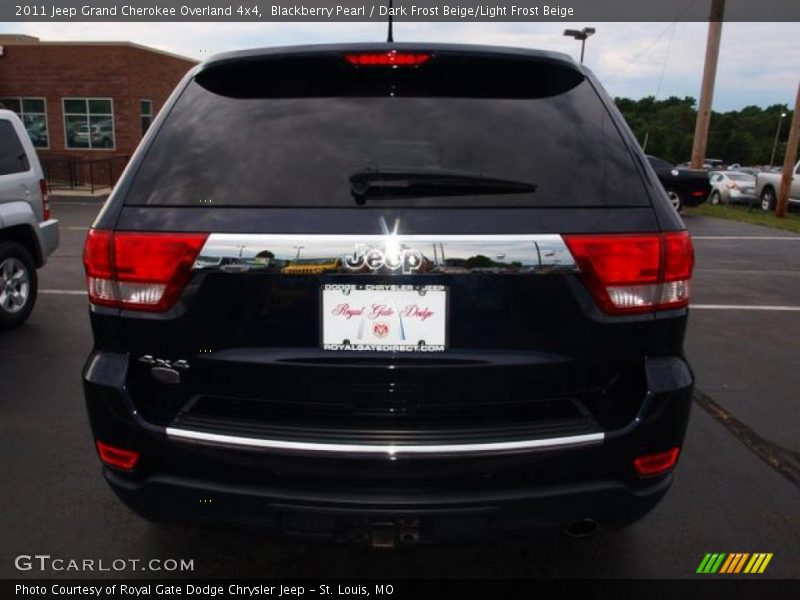 Blackberry Pearl / Dark Frost Beige/Light Frost Beige 2011 Jeep Grand Cherokee Overland 4x4