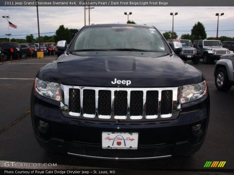 Blackberry Pearl / Dark Frost Beige/Light Frost Beige 2011 Jeep Grand Cherokee Overland 4x4