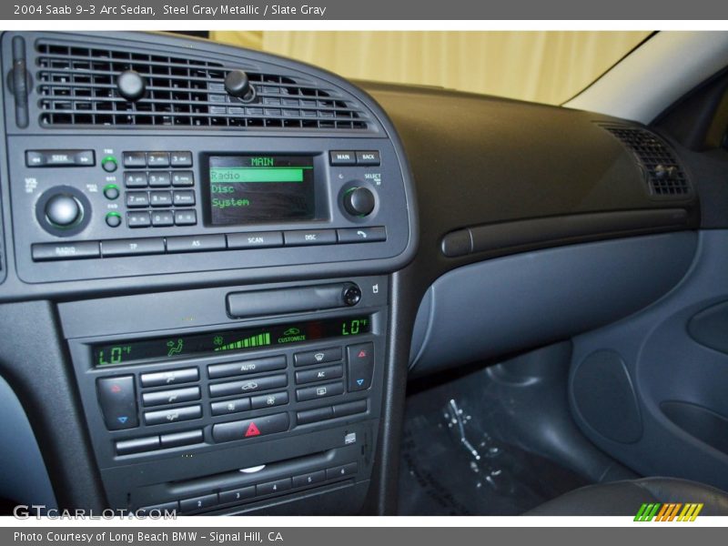 Steel Gray Metallic / Slate Gray 2004 Saab 9-3 Arc Sedan