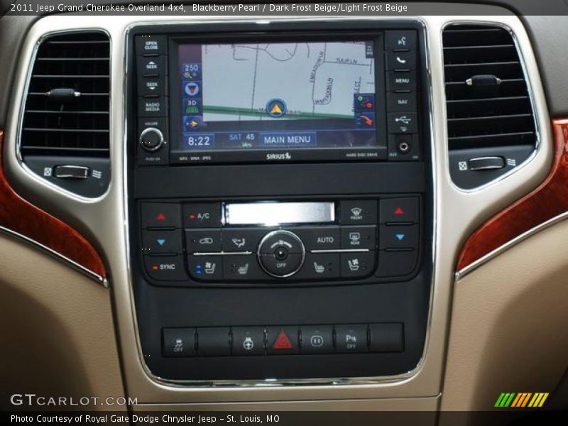 Blackberry Pearl / Dark Frost Beige/Light Frost Beige 2011 Jeep Grand Cherokee Overland 4x4