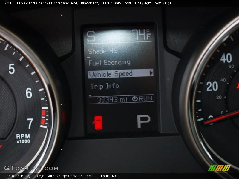 Blackberry Pearl / Dark Frost Beige/Light Frost Beige 2011 Jeep Grand Cherokee Overland 4x4