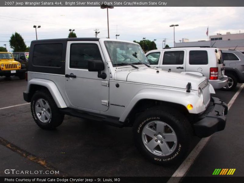 Bright Silver Metallic / Dark Slate Gray/Medium Slate Gray 2007 Jeep Wrangler Sahara 4x4