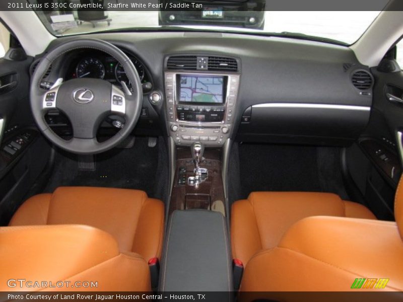 Starfire White Pearl / Saddle Tan 2011 Lexus IS 350C Convertible