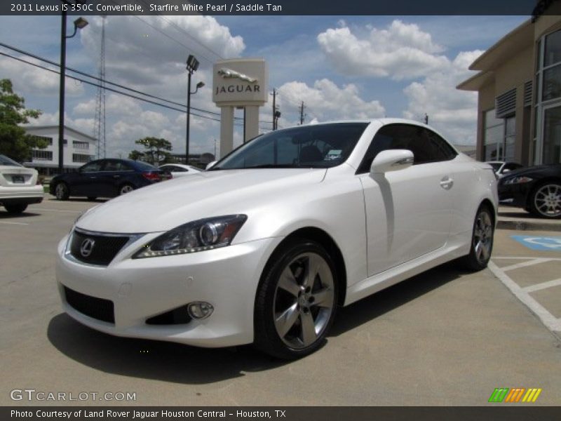 Starfire White Pearl / Saddle Tan 2011 Lexus IS 350C Convertible