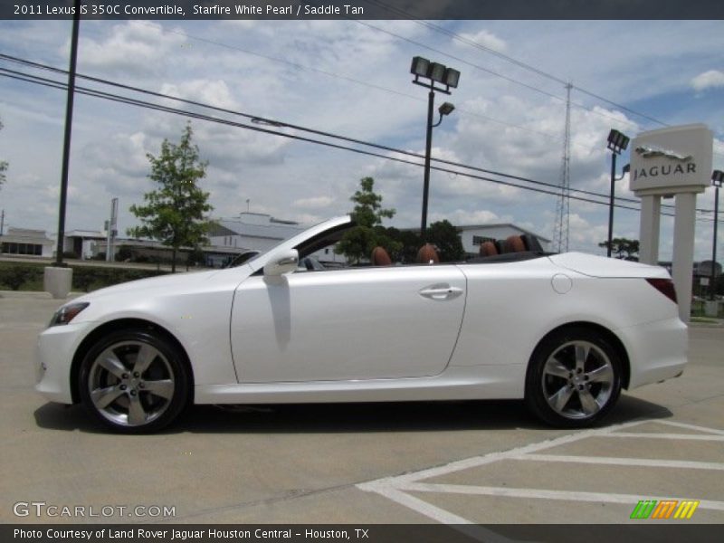 Starfire White Pearl / Saddle Tan 2011 Lexus IS 350C Convertible