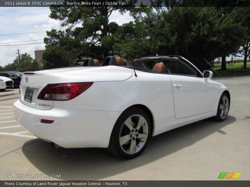 Starfire White Pearl / Saddle Tan 2011 Lexus IS 350C Convertible