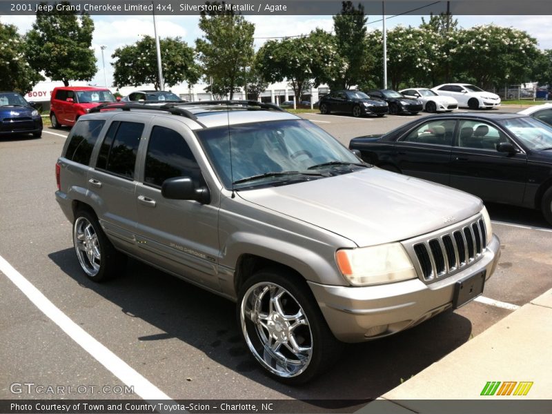 Silverstone Metallic / Agate 2001 Jeep Grand Cherokee Limited 4x4