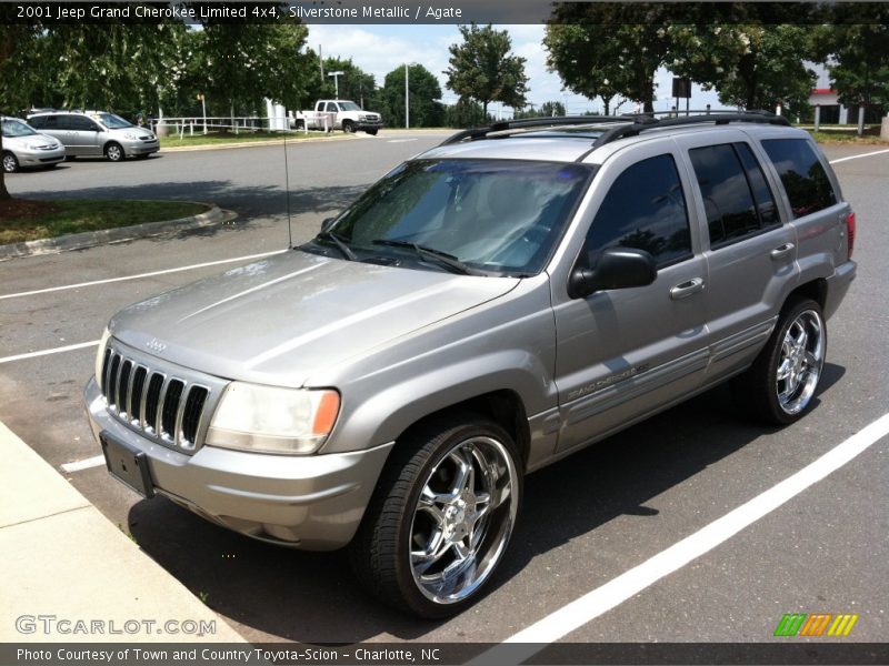 Silverstone Metallic / Agate 2001 Jeep Grand Cherokee Limited 4x4