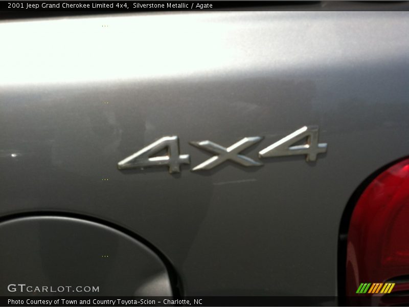 Silverstone Metallic / Agate 2001 Jeep Grand Cherokee Limited 4x4