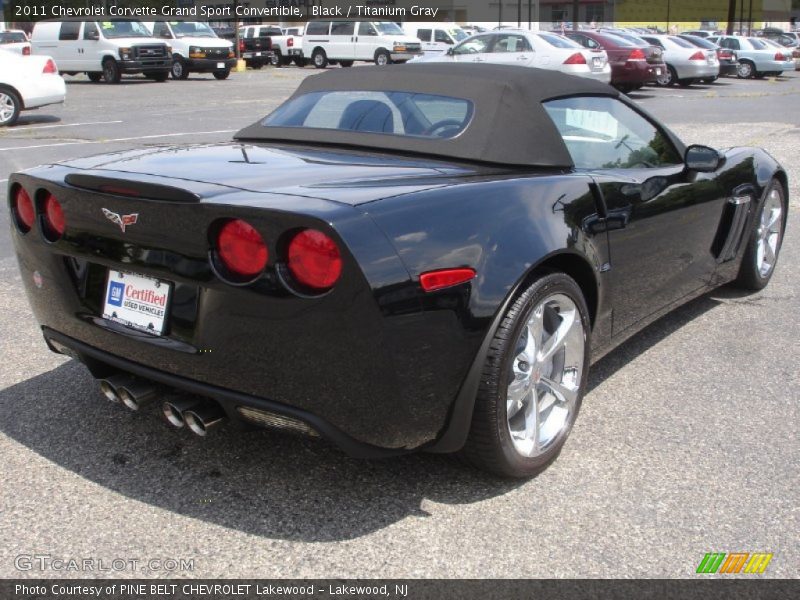 Black / Titanium Gray 2011 Chevrolet Corvette Grand Sport Convertible