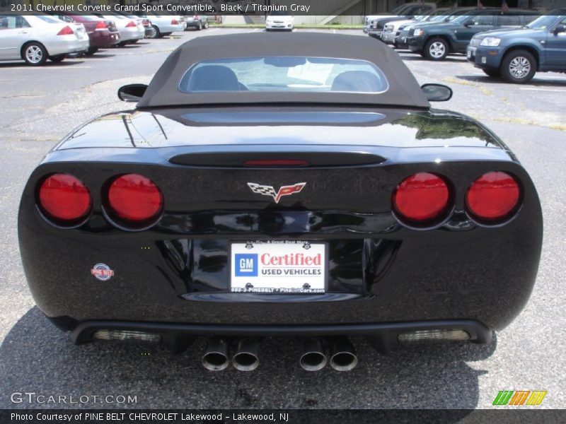 Black / Titanium Gray 2011 Chevrolet Corvette Grand Sport Convertible