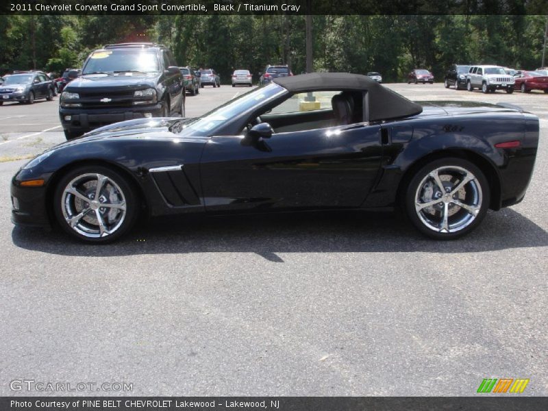 Black / Titanium Gray 2011 Chevrolet Corvette Grand Sport Convertible