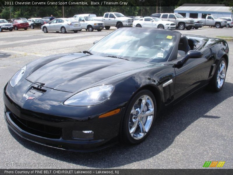 Black / Titanium Gray 2011 Chevrolet Corvette Grand Sport Convertible