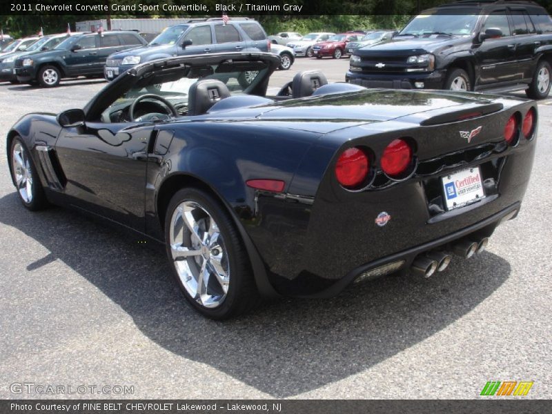 Black / Titanium Gray 2011 Chevrolet Corvette Grand Sport Convertible