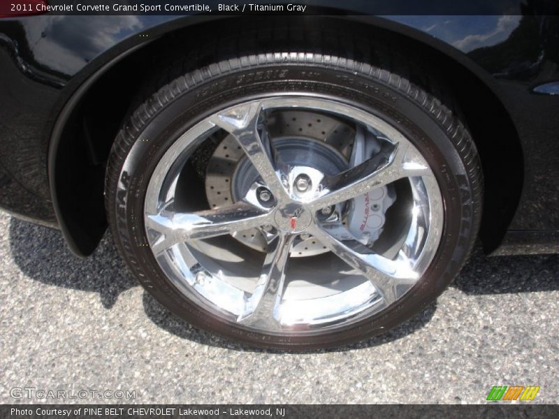 Black / Titanium Gray 2011 Chevrolet Corvette Grand Sport Convertible