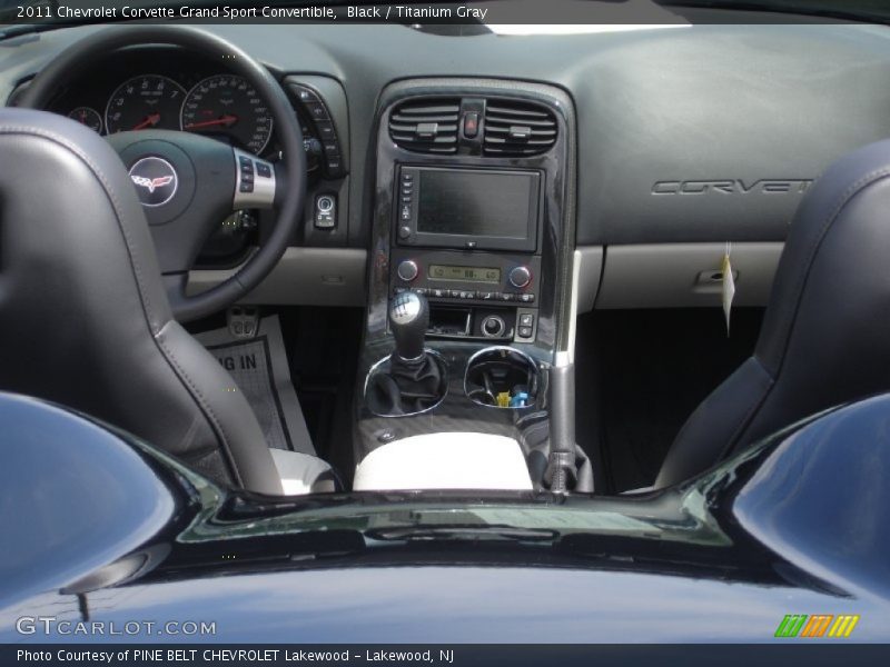 Black / Titanium Gray 2011 Chevrolet Corvette Grand Sport Convertible