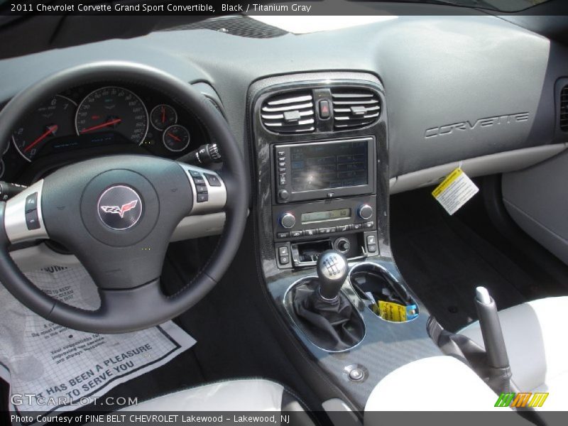 Black / Titanium Gray 2011 Chevrolet Corvette Grand Sport Convertible