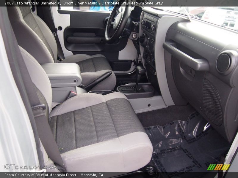 Bright Silver Metallic / Dark Slate Gray/Medium Slate Gray 2007 Jeep Wrangler Unlimited X
