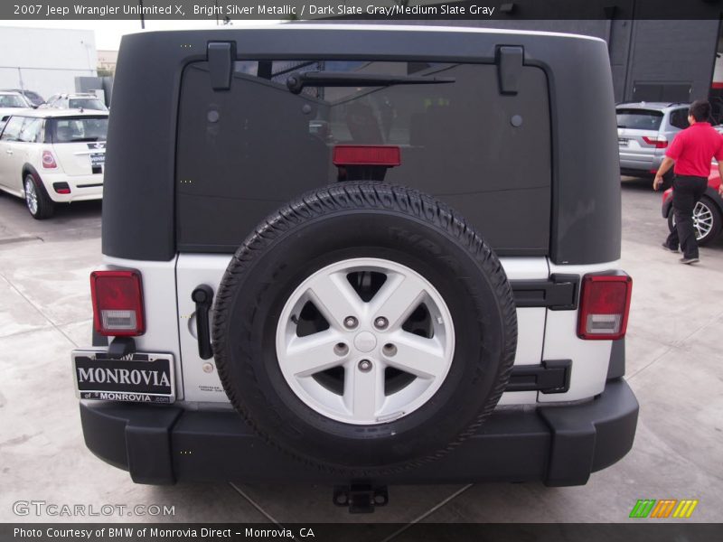 Bright Silver Metallic / Dark Slate Gray/Medium Slate Gray 2007 Jeep Wrangler Unlimited X