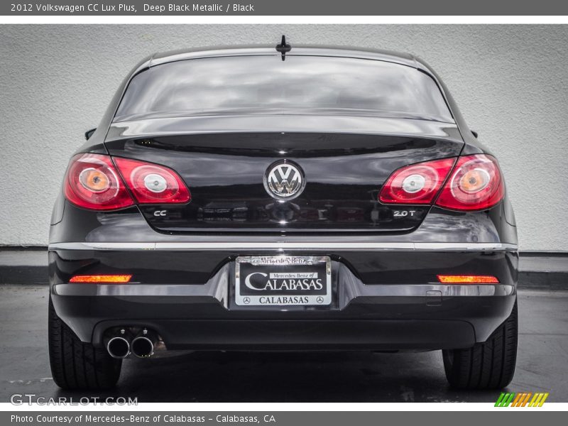 Deep Black Metallic / Black 2012 Volkswagen CC Lux Plus