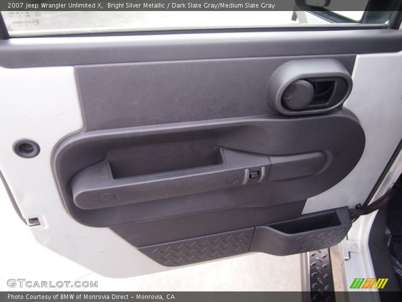 Bright Silver Metallic / Dark Slate Gray/Medium Slate Gray 2007 Jeep Wrangler Unlimited X