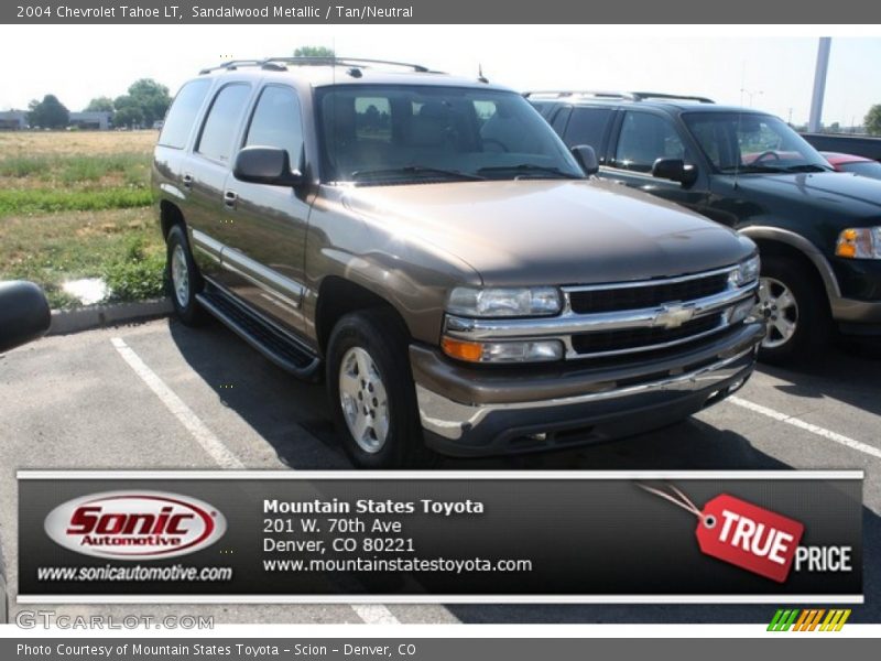 Sandalwood Metallic / Tan/Neutral 2004 Chevrolet Tahoe LT