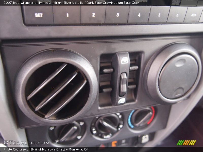 Bright Silver Metallic / Dark Slate Gray/Medium Slate Gray 2007 Jeep Wrangler Unlimited X