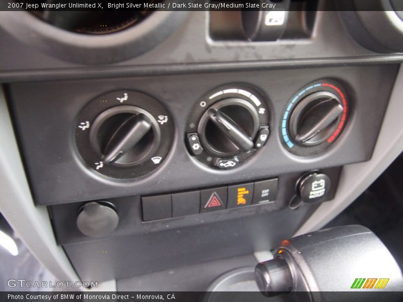Bright Silver Metallic / Dark Slate Gray/Medium Slate Gray 2007 Jeep Wrangler Unlimited X