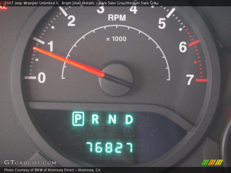 Bright Silver Metallic / Dark Slate Gray/Medium Slate Gray 2007 Jeep Wrangler Unlimited X
