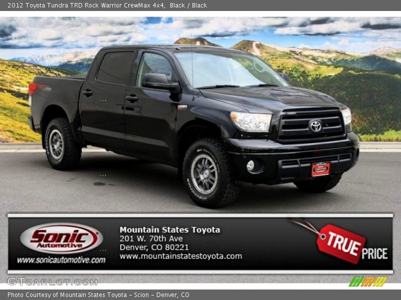 Black / Black 2012 Toyota Tundra TRD Rock Warrior CrewMax 4x4