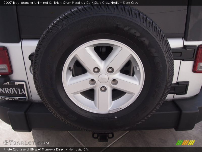 Bright Silver Metallic / Dark Slate Gray/Medium Slate Gray 2007 Jeep Wrangler Unlimited X