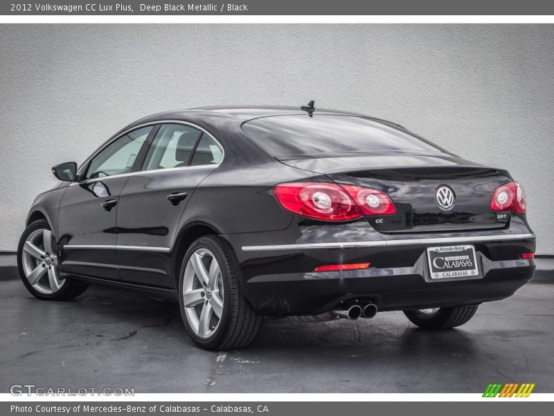 Deep Black Metallic / Black 2012 Volkswagen CC Lux Plus