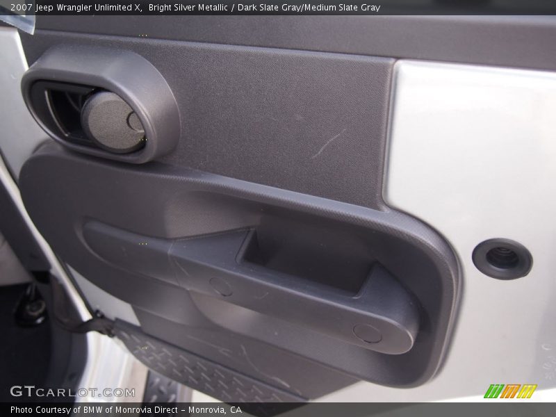 Bright Silver Metallic / Dark Slate Gray/Medium Slate Gray 2007 Jeep Wrangler Unlimited X