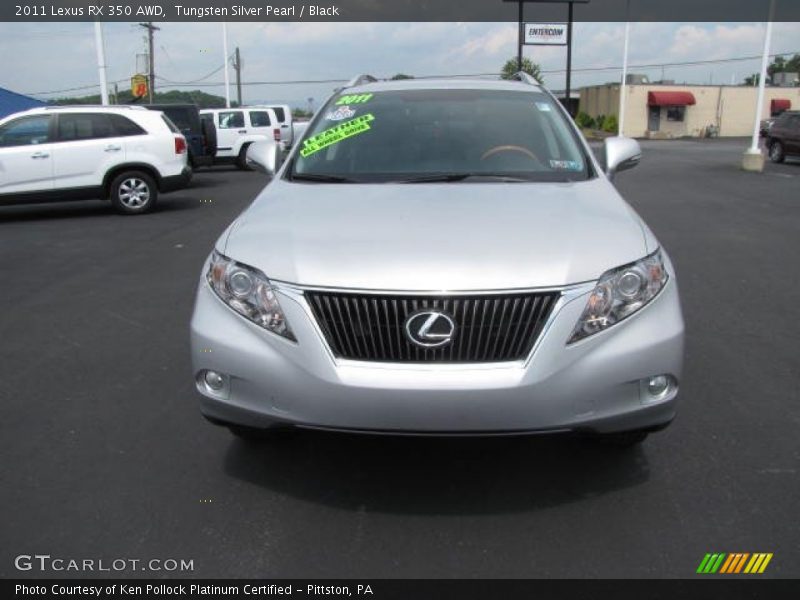 Tungsten Silver Pearl / Black 2011 Lexus RX 350 AWD