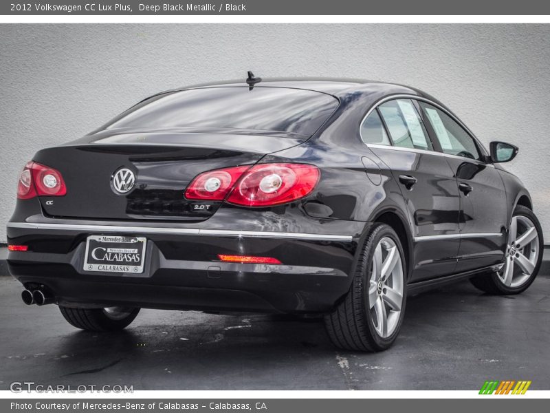 Deep Black Metallic / Black 2012 Volkswagen CC Lux Plus