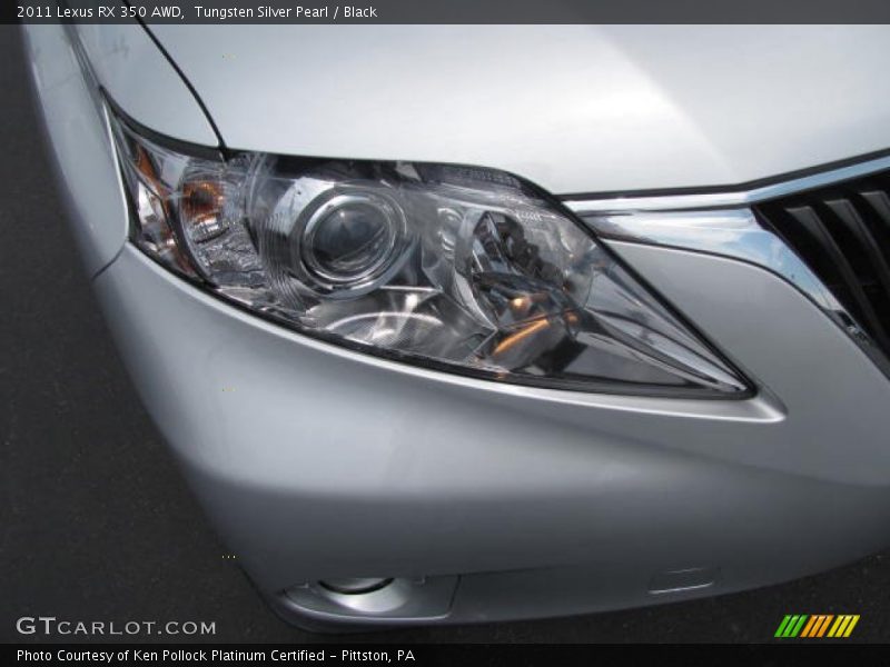 Tungsten Silver Pearl / Black 2011 Lexus RX 350 AWD