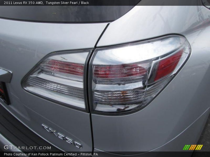 Tungsten Silver Pearl / Black 2011 Lexus RX 350 AWD
