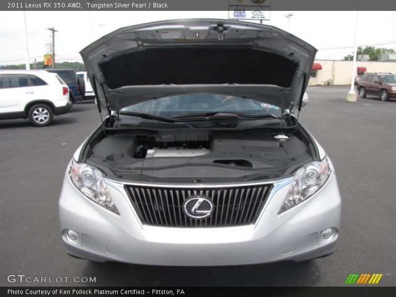 Tungsten Silver Pearl / Black 2011 Lexus RX 350 AWD