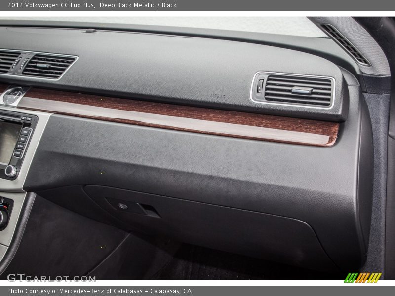 Deep Black Metallic / Black 2012 Volkswagen CC Lux Plus