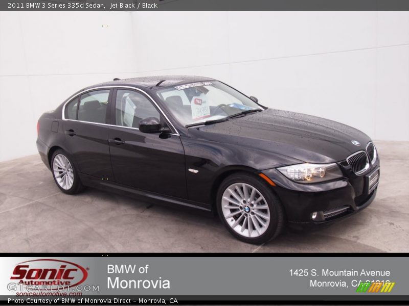 Jet Black / Black 2011 BMW 3 Series 335d Sedan