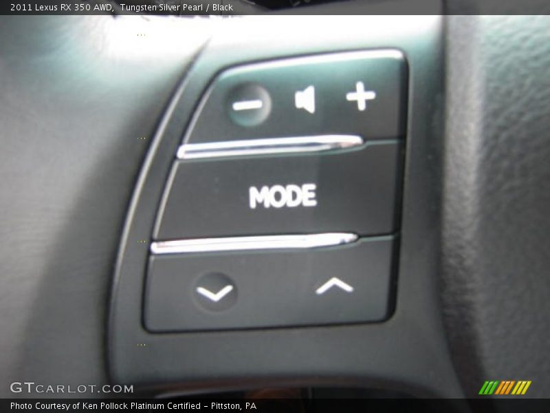 Tungsten Silver Pearl / Black 2011 Lexus RX 350 AWD