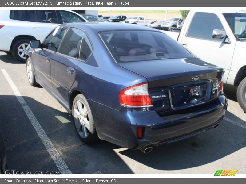 Regal Blue Pearl / Taupe 2006 Subaru Legacy 2.5 GT Limited Sedan