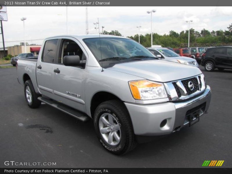 Brilliant Silver / Charcoal 2013 Nissan Titan SV Crew Cab 4x4