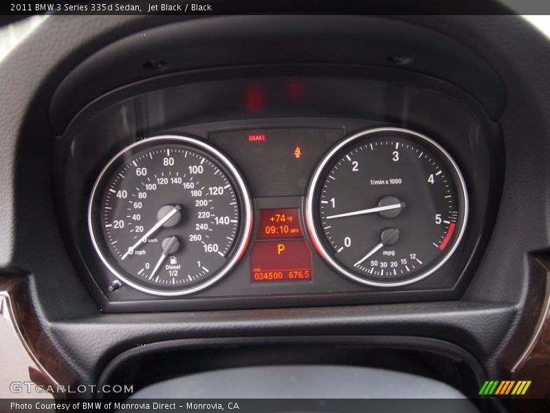Jet Black / Black 2011 BMW 3 Series 335d Sedan